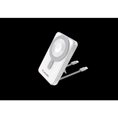 Verbatim (32273) Charge'n'Go 2C & Display MagSafe Power Bank 10000 mAh Silver