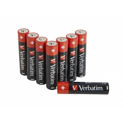 Verbatim (49502) AAA BATTERY ALKALINE 8 PACK (HANGCARD)