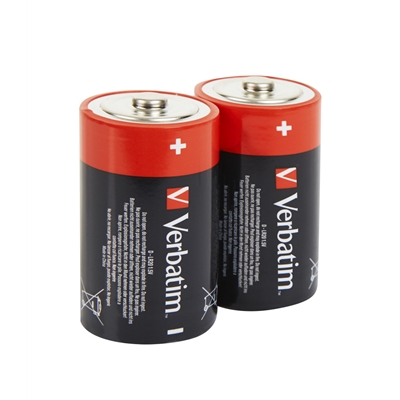 Verbatim (49923) D BATTERY ALKALINE 2 PACK