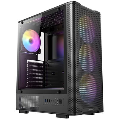 Antec VX310 ARGB  Mid-Tower Gaming PC Case - Pre-Installed 4 x 120mm ARGB Fans