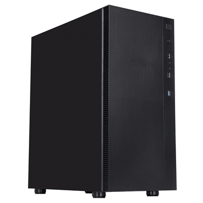 CIT Silent ES Black Mid-Tower Low Noise Computer Case with 2 x 120mm PWM Cooling Fans Included Sound Dampening Material