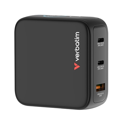 Veerbatim (30239)  MINI GAN CHARGER 100W WITH DISPLAY