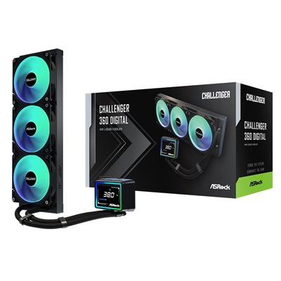 ASRock Challenger 360 Digital AIO Liquid CPU Cooler