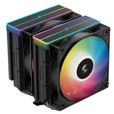 DeepCool AG620 BK ARGB V2 Dual-Tower CPU Air Cooler with 120mm ARGB Fans