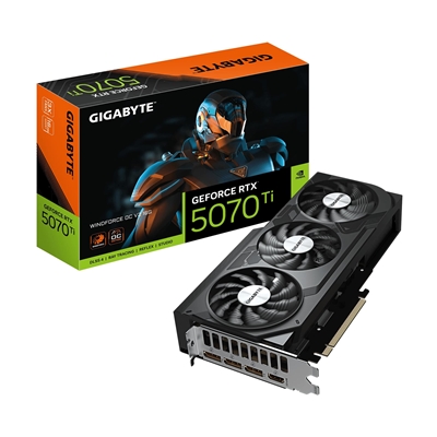 Gigabyte NVIDIA GeForce RTX 5070 Ti WINDFORCE OC V2 16GB GDDR7 Graphics Card