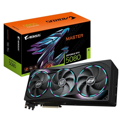 Gigabyte NVIDIA GeForce RTX 5080 AORUS MASTER 16GB GDDR7 Graphics Card