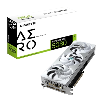 Gigabyte NVIDIA GeForce RTX 5080 AERO OC SFF 16GB GDDR7 Graphics Card