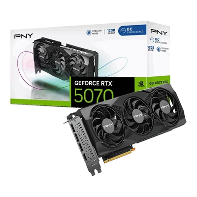 PNY NVIDIA GeForce RTX 5070 OC 12GB GDDR7 Graphics Card