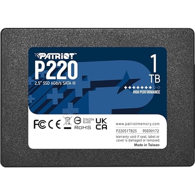 Patriot P220 (P220S1TB25) 1TB 2.5 Inch SSD