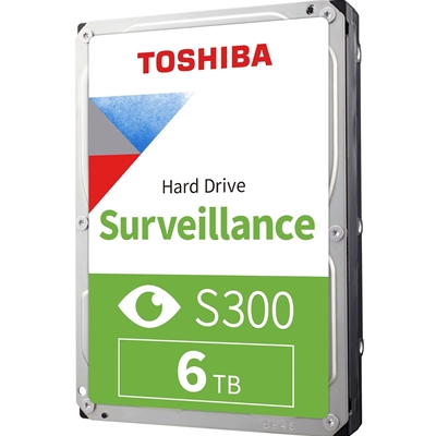 Toshiba S300 HDWT860UZSVA 6TB SATA III 3.5" 5400RPM Surveillance Internal Hard Drive