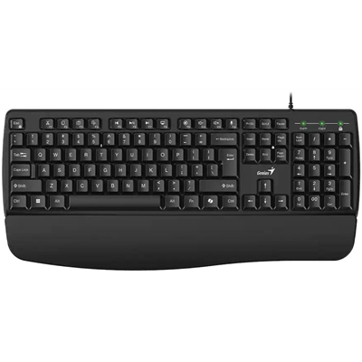 Genius KB-123 Wired AI Copilot Business Keyboard with Palm Rest