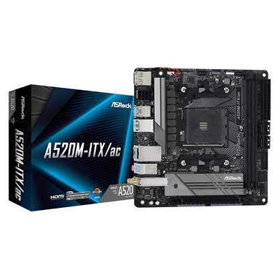 ASRock A520M-ITX/ac AMD AM4 Socket Motherboard