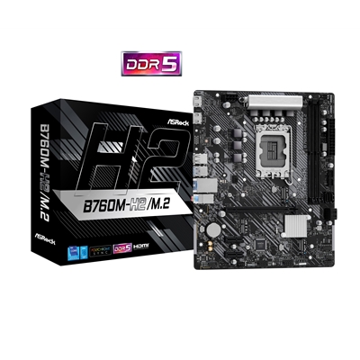 ASRock B760M-H2/M.2 Intel 1700 Socket Motherboard