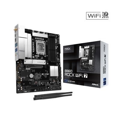 ASRock B860 Rock WiFi 7 Intel 1851 Socket Motherboard