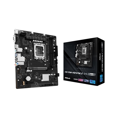 ASRock H610M-HDV/M.2 D5 Gen5 Intel 1700 Socket Motherboard
