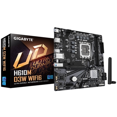 Gigabyte H610M D3W WIFI6 (Rev. 1.1) Intel 1700 Socket Motherboard