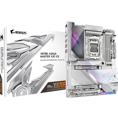 Gigabyte X870E AORUS MASTER X3D ICE AMD AM5 Socket Motherboard