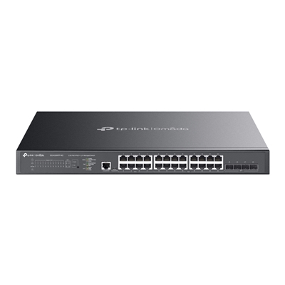 TP-Link Omada SG3428XPP-M2 24-Port 2.5GBASE-T and 4-Port 10GE SFP+ L2+ Managed Switch with 16-Port PoE+ & 8-Port PoE