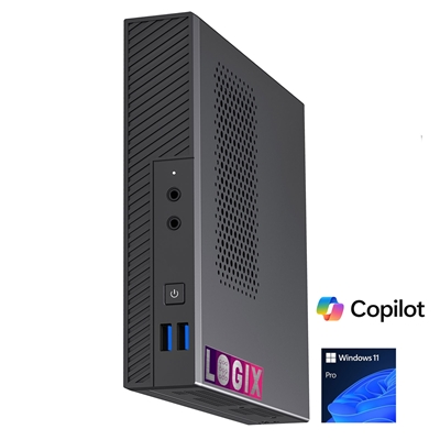 LOGIX 14th Gen Intel i5 10 Core 4.70GHz 1 Litre Mini Business / Security PC for Alarm & Door Entry Systems with 16GB RAM