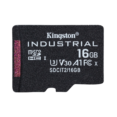 Kingston SDCIT2/16GB Industrial Micro SD Flash Memory Card